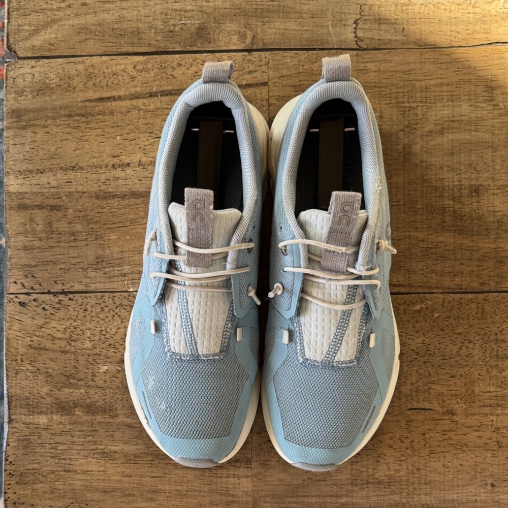 On Running Kids Shoes - Light Blue and Gray